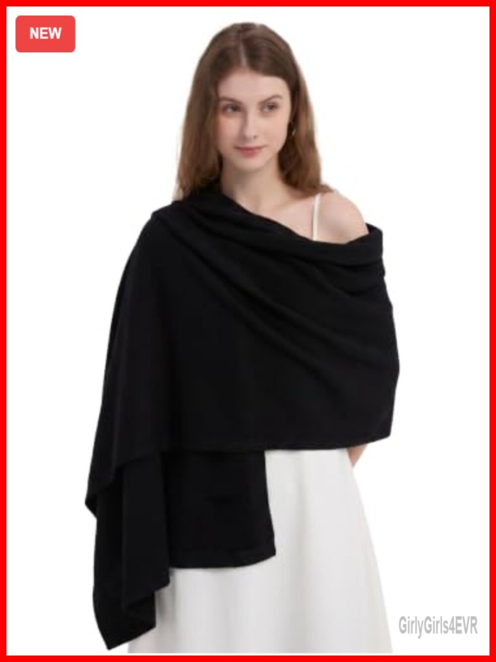 Cashmere Wool Blend Knit Shawl Wrap Pashmina Travel Scarf